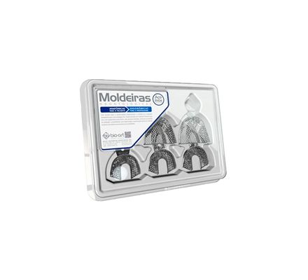 MOLDEIRA INOX PERFURADA DENTADO (KIT COM 6 UNIDADES) BIO ART