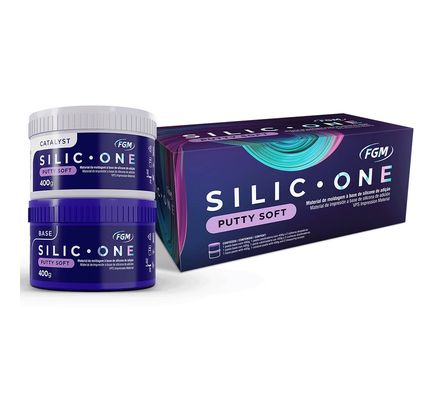 Silicone de Adição Silic-One Putty Soft Base 400g + Catalizadora 400g - FGM