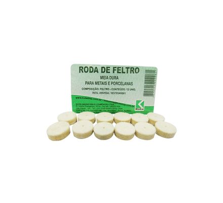 RODA DE FELTRO DURA (12 UN) KOTA
