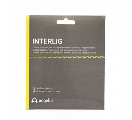 Fibra de Vidro Trançada Interlig 3 Sachês 8,5cm cada Ref. 483 - Angelus