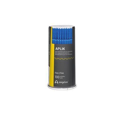 Microaplicadores Microbrush Aplik Fino c/  100 Azul Ref. 122 - Angelus