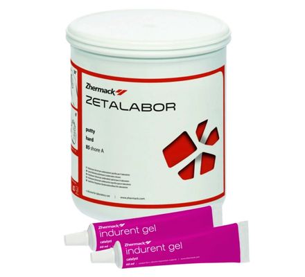 SILICONE DE CONDENSACAO ZETALABOR DENSO 5KG+2 INDURENT GEL 60ML ZHERMACK