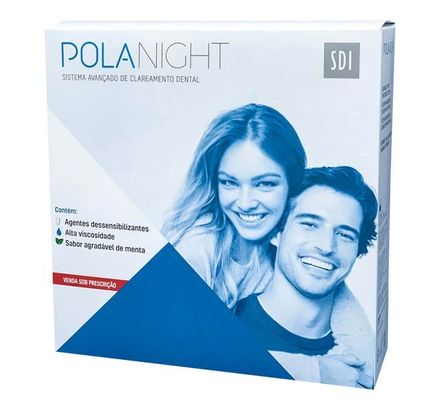 Kit Completo Clareador Pola Night 22% c/  5 Seringas - SDI