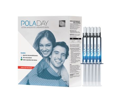 Kit Clareador Pola Day 9,5% c/  5 Seringas 3g - SDI