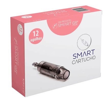 Cartucho para Caneta Smart Derma Pen Preto 12 Agulhas CX c/  10 - Smart GR