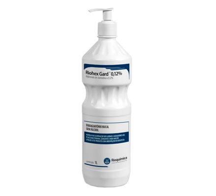 Antisseptico Bucal Riohex Gard 0,12% 1 Litro c/ Pump - Rioquimica