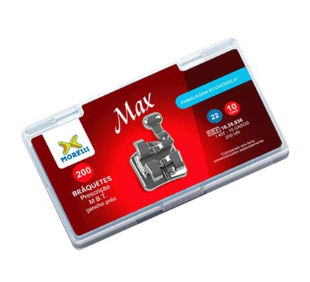 10.35.936 Kit de Bráquetes MBT Max c/  Gancho 022 10 Casos - Morelli