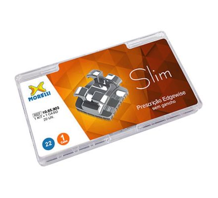 10.65.903 Kit de Bráquetes Edgewise Slim 022 1 Caso - Morelli