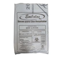 Saco Para Lixo Hospitalar 200L C/ 100  Embalacflex