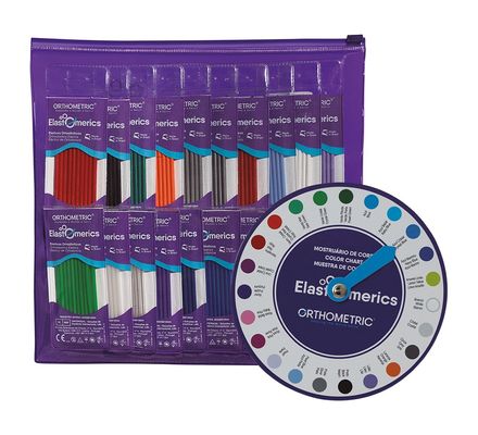 ELASTICOS BENGALINHAS 23 CORES KIT GANHE ROLETA CORES 60.03.2910 ORTHOMETRIC
