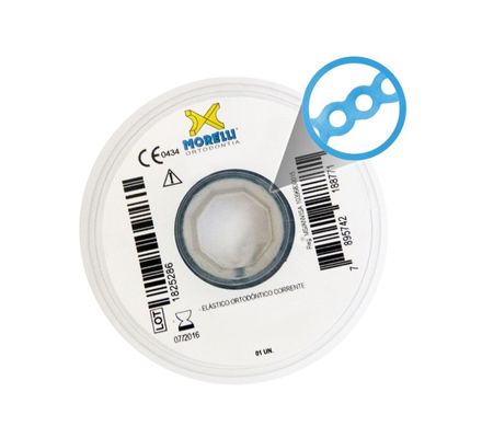 60.05.254 Elástico Corrente Médio Azul Cristal - Morelli