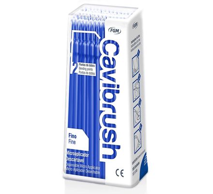Pincel Aplicador Cavibrush Fino Azul c/ 100 - FGM