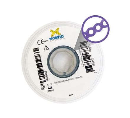 60.05.113 Elástico Corrente Curto Roxo - Morelli