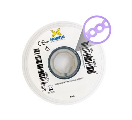60.05.228 Elástico Corrente Médio Lilás - Morelli