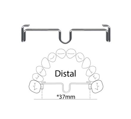 30.30.152 Barra Palatina Ortodôntica com Loop Distal 52mm - Morelli