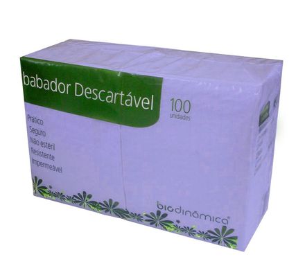 Babador Descartável Azul 100 und. - Biodinâmica