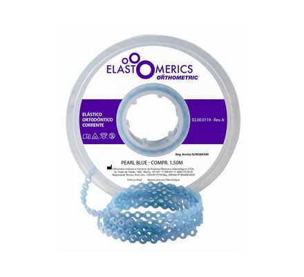 Elástico Corrente Médio Pearl Blue 60.05.6025 1,5m - Orthometric