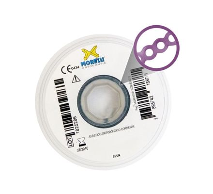 60.05.259 Elástico Corrente Médio Uva Cristal - Morelli