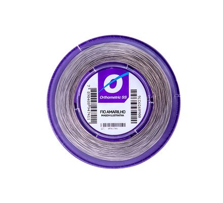 Fio Ortodôntico Aço 016 Rolo 50G 55.12.0016 - Orthometric