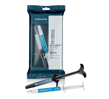 Cimento Ortodontico Fix 4g + Acido Fosforico 37% C/ 2,5ml Maquira Val Ago/2024