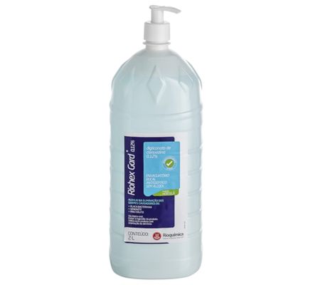 ANTISSEPTICO BUCAL RIOHEX GARD  0,12% 2 LITROS C/ PUMP RIOQUIMICA
