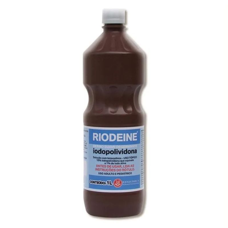 Degermante Pvpi Riodeine Iodopovidona Dermo Suave 1l Rioquimica Val Nov/24