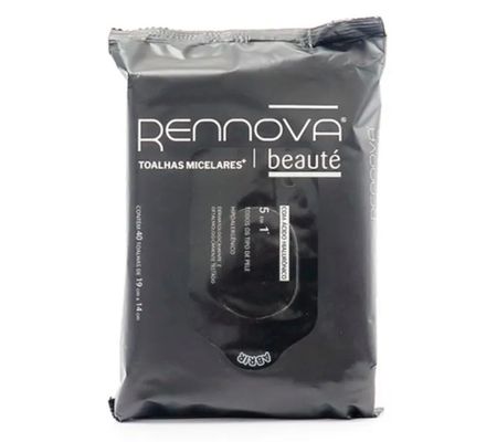 Toalhas Micelares Beauté 5 em 1 Ácido Hialurônico c/  40 - Rennova  Val Nov/24