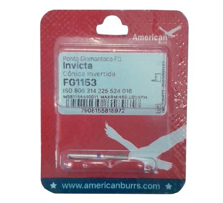 BROCA DIAMANTADA 1153 FG INVICTA C/1 AMERICAN BURRS