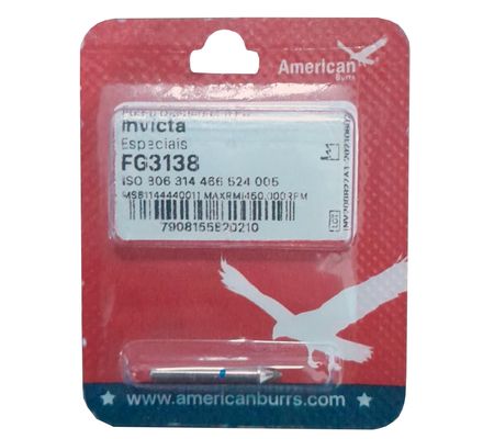 BROCA DIAMANTADA 3138 FG INVICTA C/1 AMERICAN BURRS