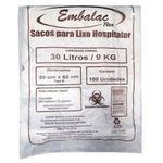 SACO PARA LIXO HOSPITALAR 30L C/ 100  EMBALACFLEX
