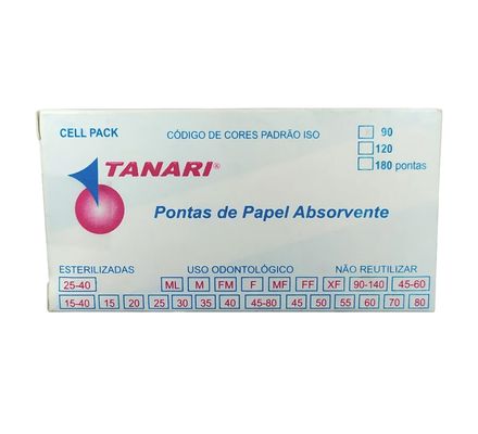 Cone de Papel 15-40 Esteril Cell Pack c/ 120 Tanari