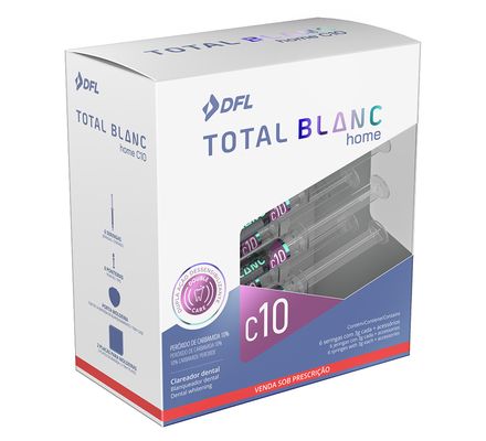 Kit de clareador Total Blanc Home C10 C/ 6 ser - DFL