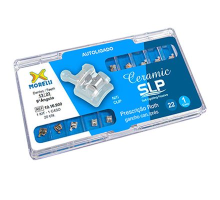 10.16.900 KIT DE BRAQUETES ROTH CERAMIC SLP 022 C/ GANCHO 1 CASO - MORELLI