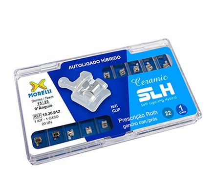 10.26.912 KIT DE BRAQUETES ROTH CERAMIC SLH 022 C/ GANCHO 1 CASO - MORELLI