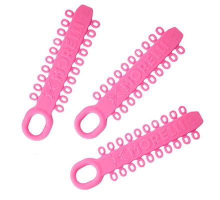 60.06.168 ELASTICO LIGADURA MODULAR ANTIMICROBIANO ROSA CHICLETE - MORELLI