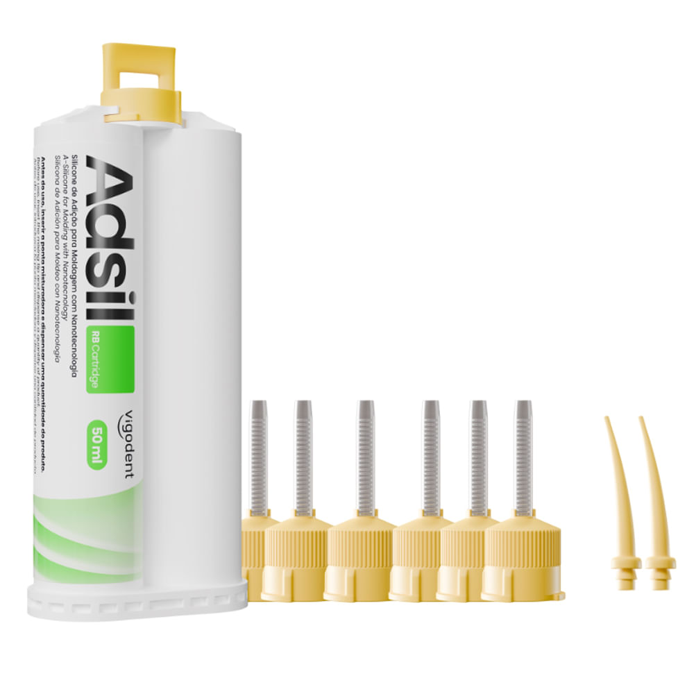 MATERIAL DE MOLDAGEM SILICONE DE ADICAO ADSIL REGULAR BODY VIGODENT ...