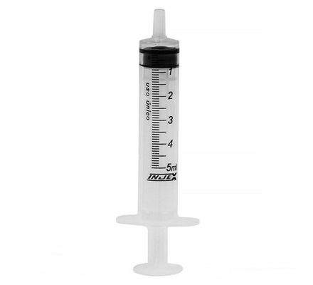 SERINGA DESCARTAVEL 5ML S/ AGULHA LUER SLIP INJEX