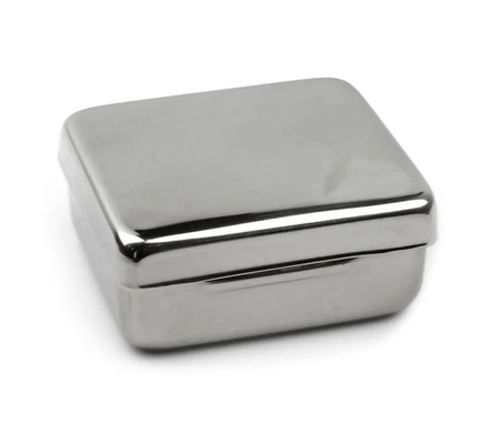 Estojo Inox 07x06x05 Mf 703 Para 30 Pontas Fava