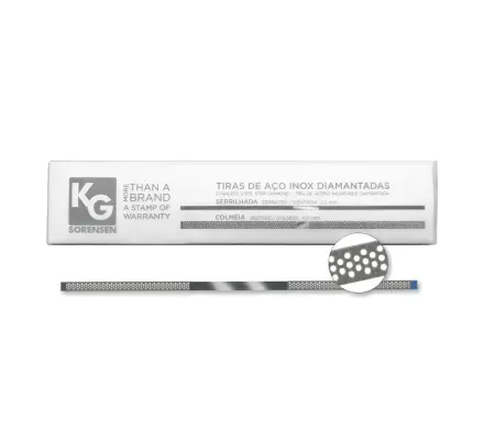 Tira de Lixa de Aço Inox Diamantada Colmeia Média 4x150mm com 6 - KG Sorensen