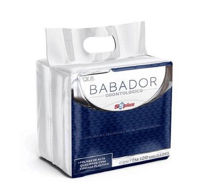 BABADOR PREMIUM DESCARTAVEL BRANCO C/100 33X45 - SS PLUS