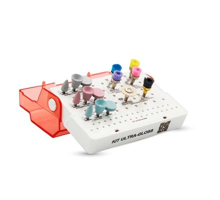 KIT P/ ACABAMENTO/POLIMENTO DE RESINA COMPLETO ULTRA-GLOSS AMERICAN BURS