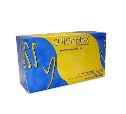 Luva Látex c/  Pó G c/  100 - Supermax
