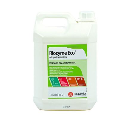RIOZYME DETERGENTE ENZIMATICO 5  ENZIMAS 5L RIOQUIMICA (VALIDADE MAR/2026)